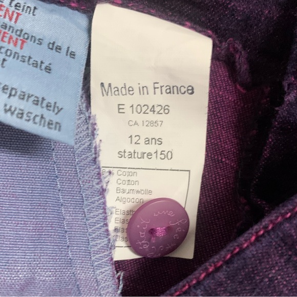 IL ÉTAIT UNE FÉE PURPLE ANKLE JEAN - Picture 5 of 6